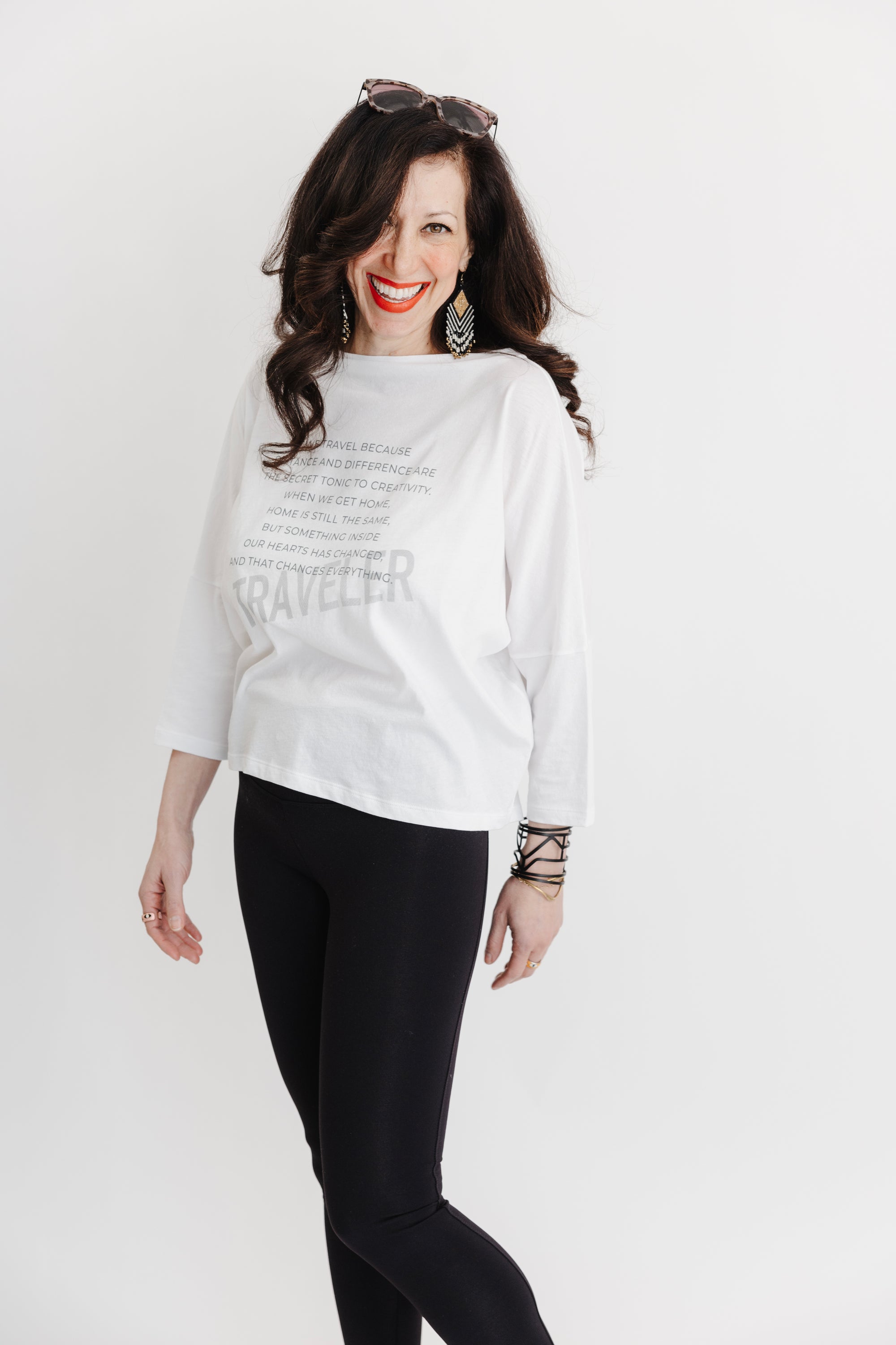 Pima Cotton Boat Neck Luxe T-Shirt - Traveler
