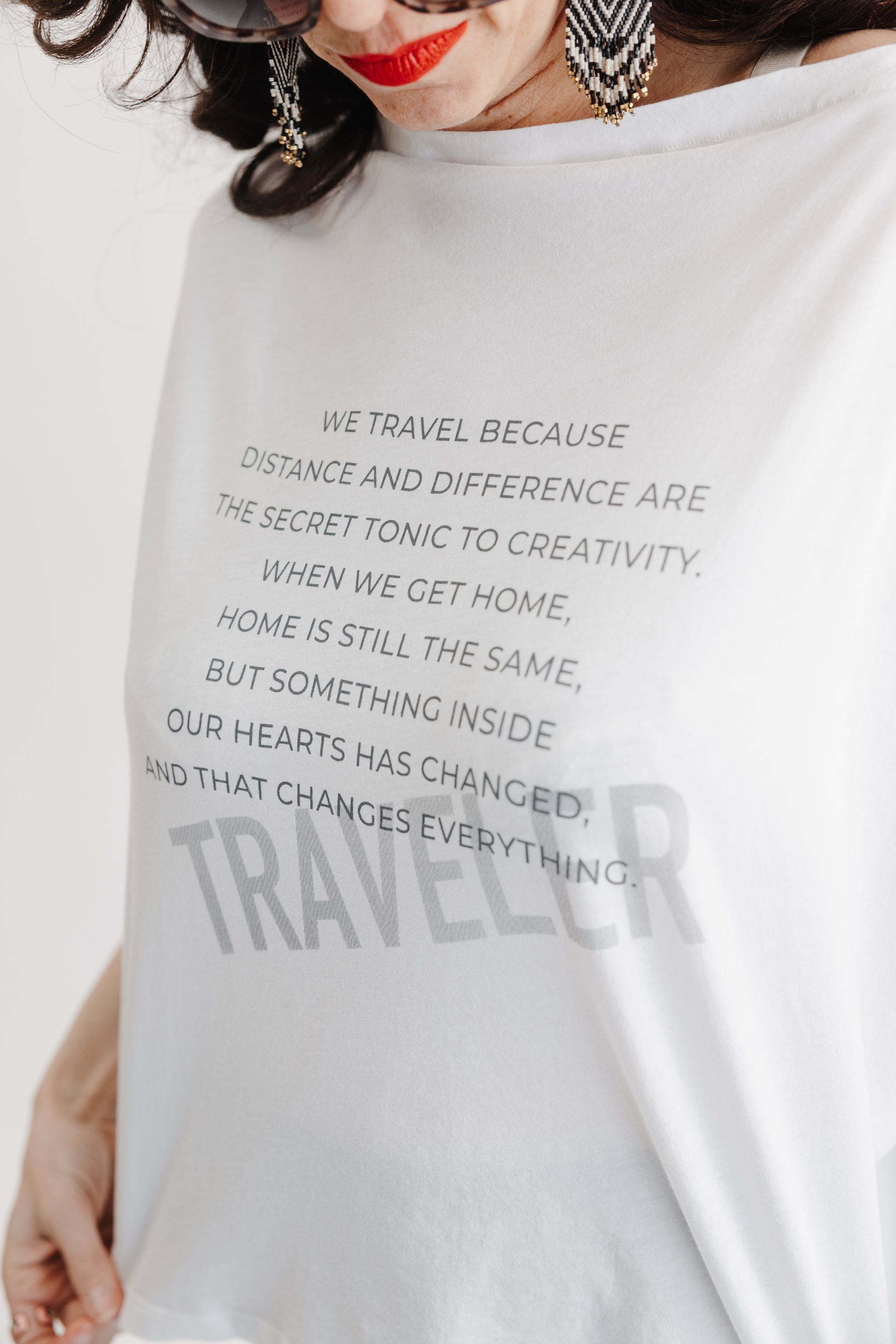 Pima Cotton Boat Neck Luxe T-Shirt - Traveler