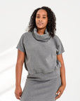 Escape Cowl Neck, Cap Sleeve Top - UrbanUndercover