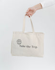 Large Canvas Tote - Take the Trip - UrbanUndercover