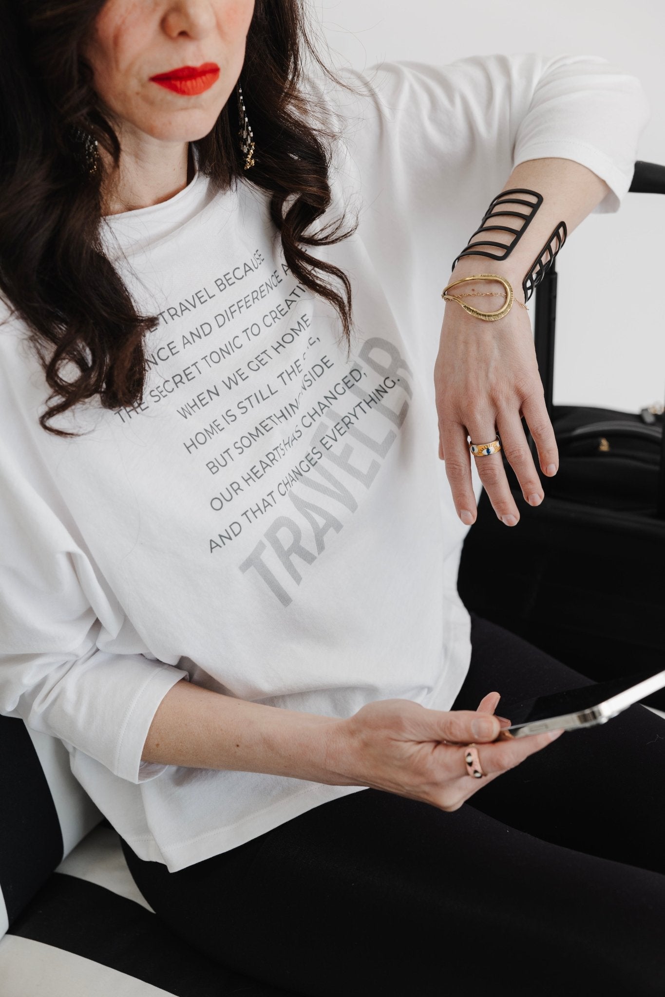 Pima Cotton Boat Neck Luxe T-Shirt - Traveler - UrbanUndercover