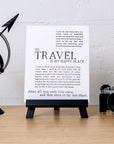 Travel Print - To Travel is My Happy Place - UrbanUndercover