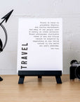 Travel Print - Travel is Fatal to Prejudice - UrbanUndercover