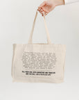 Large Canvas Tote - Fill Your Soul With Adventure