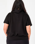 Escape Cowl Neck, Cap Sleeve Top