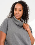 Escape Cowl Neck, Cap Sleeve Top