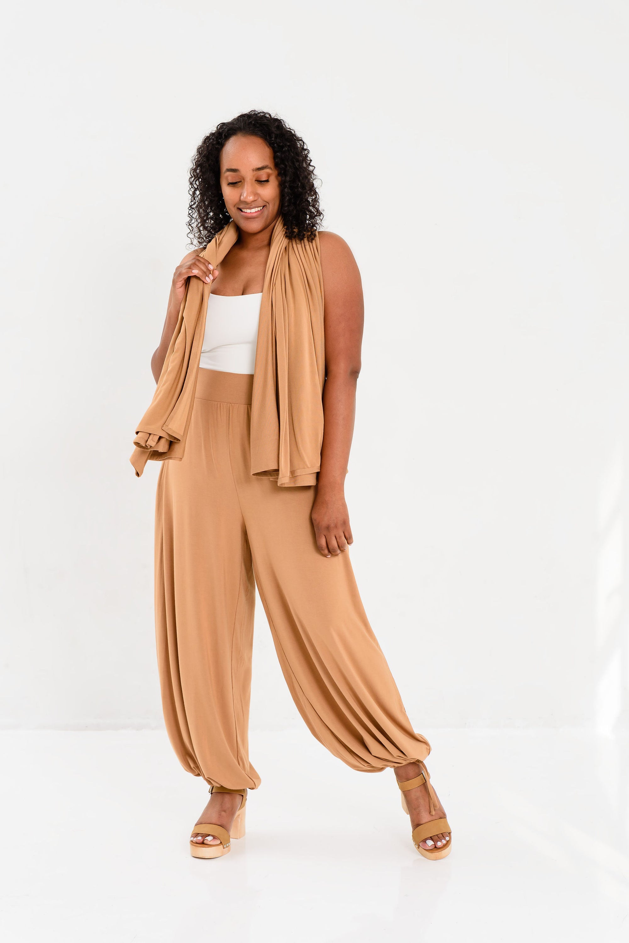 Traveler Wide Leg, Tie Bottom Pant