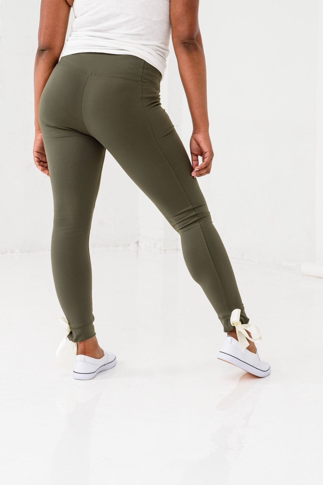 Compression Leggings with Removable Ribbons - UrbanUndercover