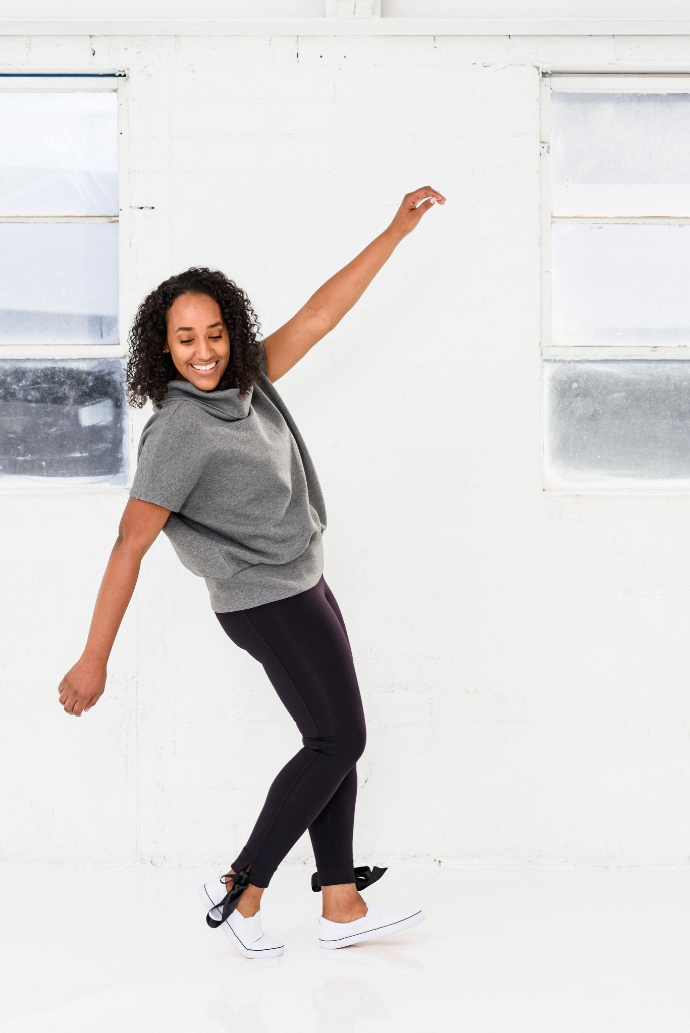 Escape Cowl Neck, Cap Sleeve Top - UrbanUndercover