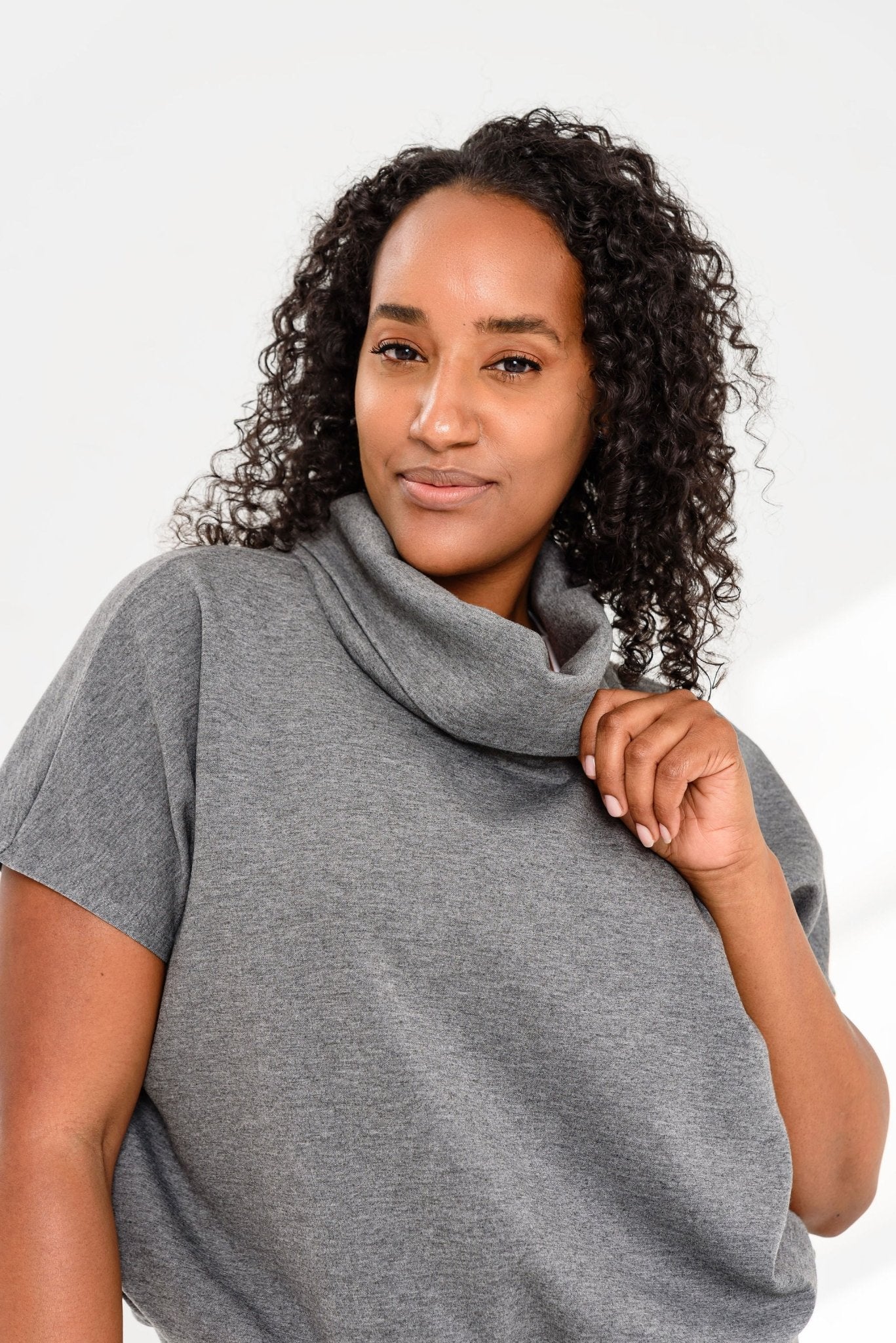 Escape Cowl Neck, Cap Sleeve Top - UrbanUndercover