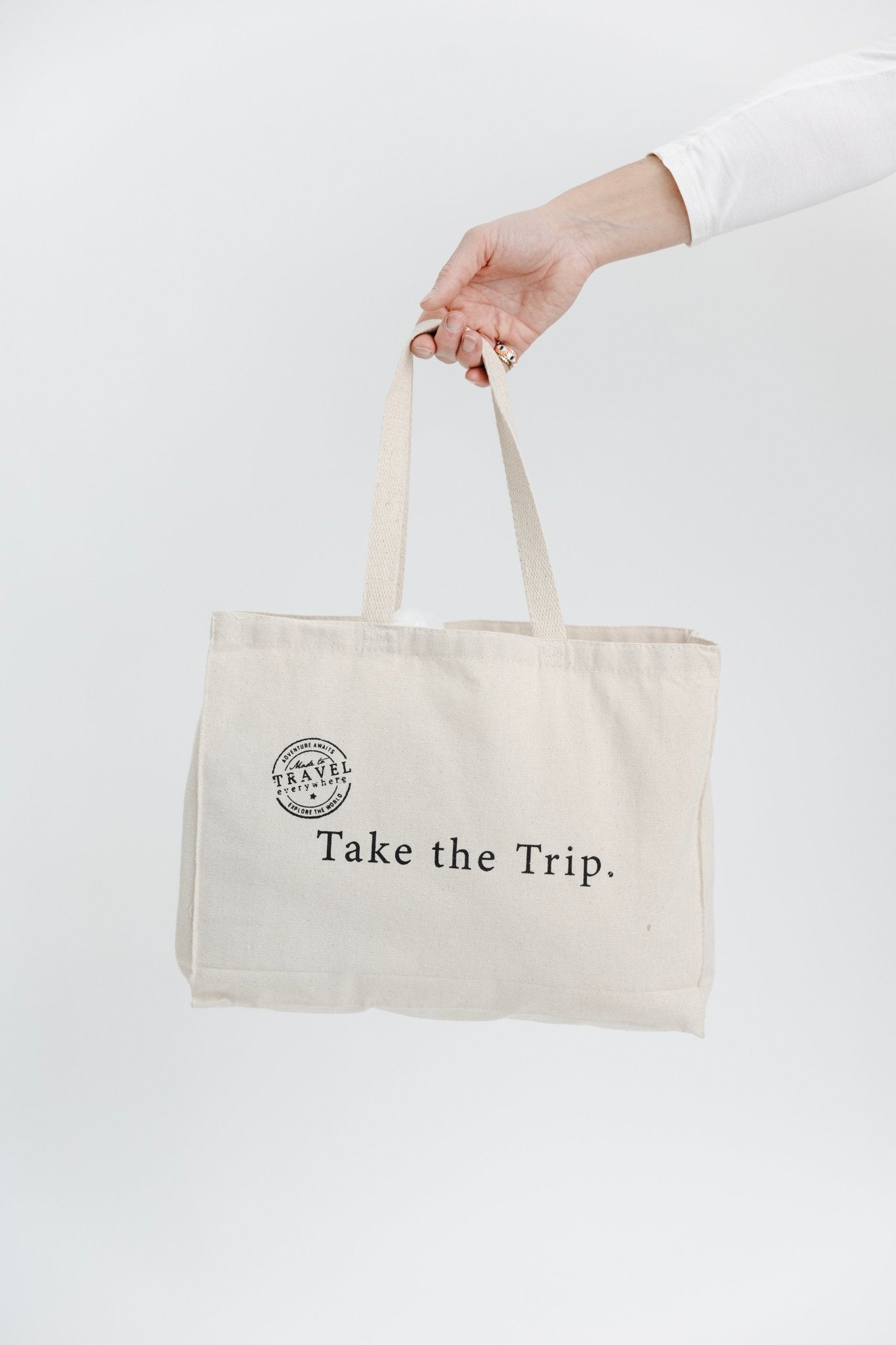 Large Canvas Tote - Take the Trip - UrbanUndercover