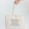 Large Canvas Tote - We Travel Because