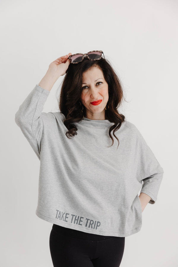 Pima Cotton Boat Neck Luxe T-Shirt - Take The Trip - UrbanUndercover