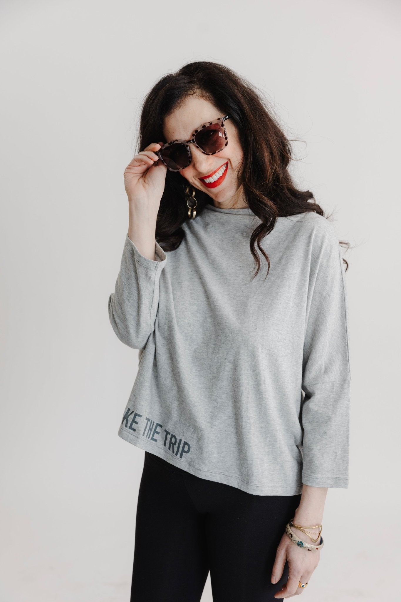 Pima Cotton Boat Neck Luxe T-Shirt - Take The Trip - UrbanUndercover