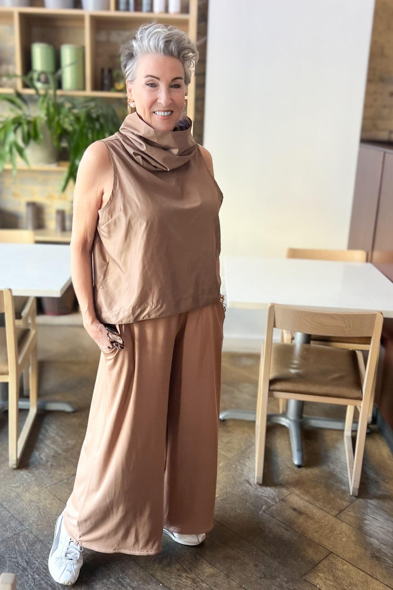 Roam Sleeveless Cowl Neck - UrbanUndercover