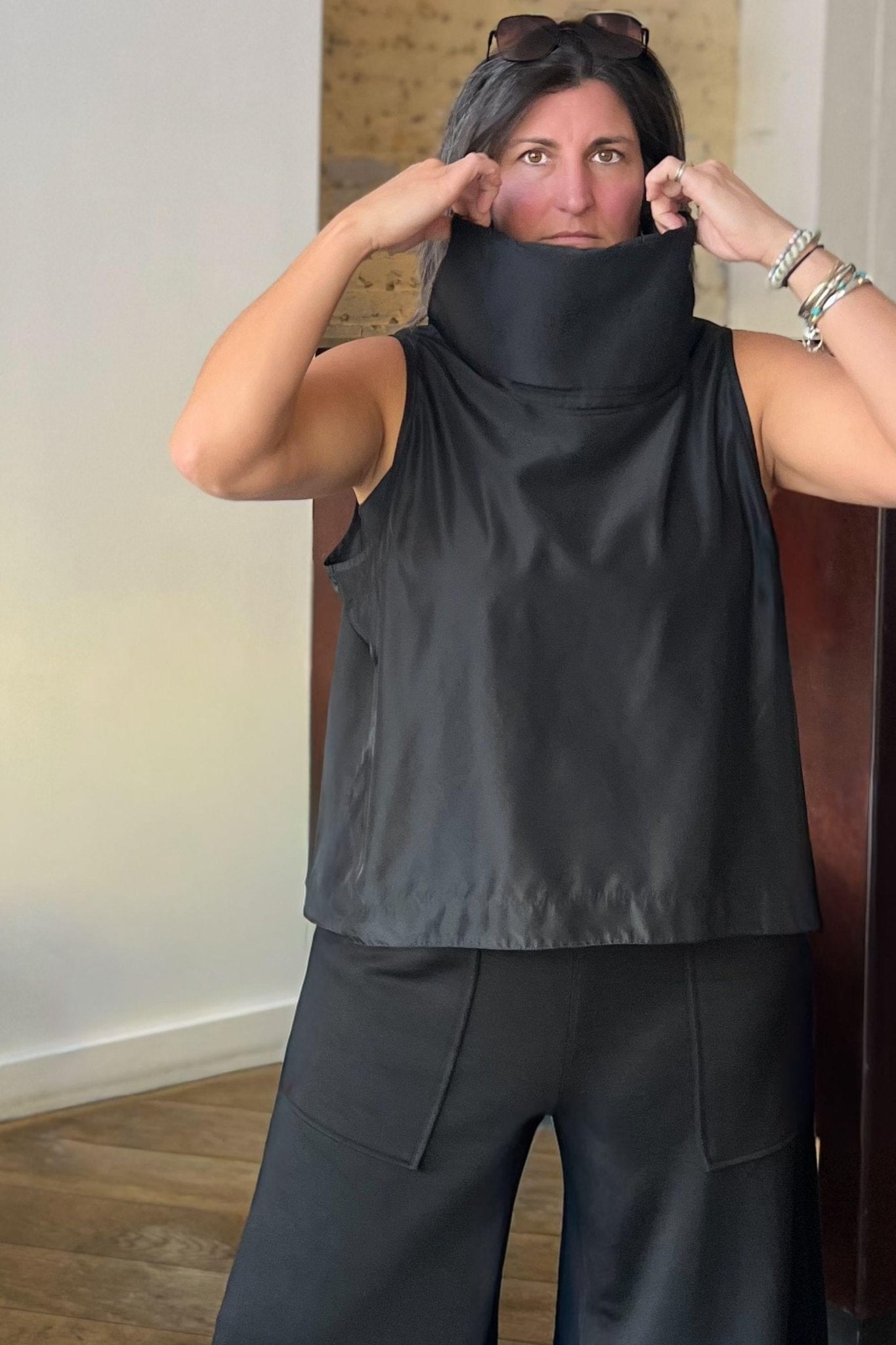 Roam Sleeveless Cowl Neck - UrbanUndercover