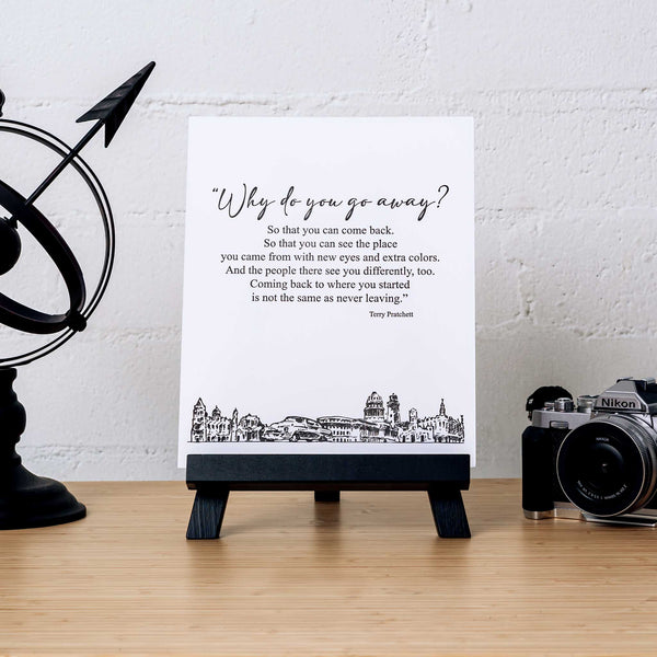 Letterpress Design Travel Print