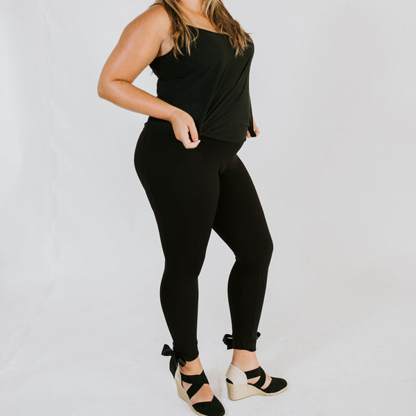 Compression Leggings with Removable Ribbons